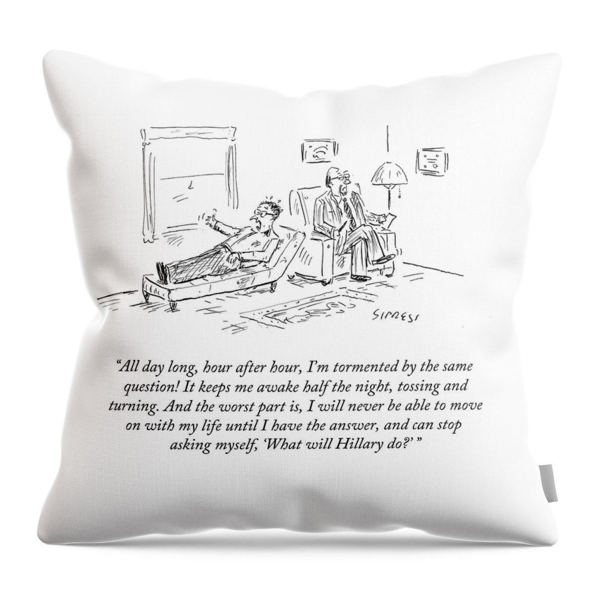 What Will Hillary Throw Pillow