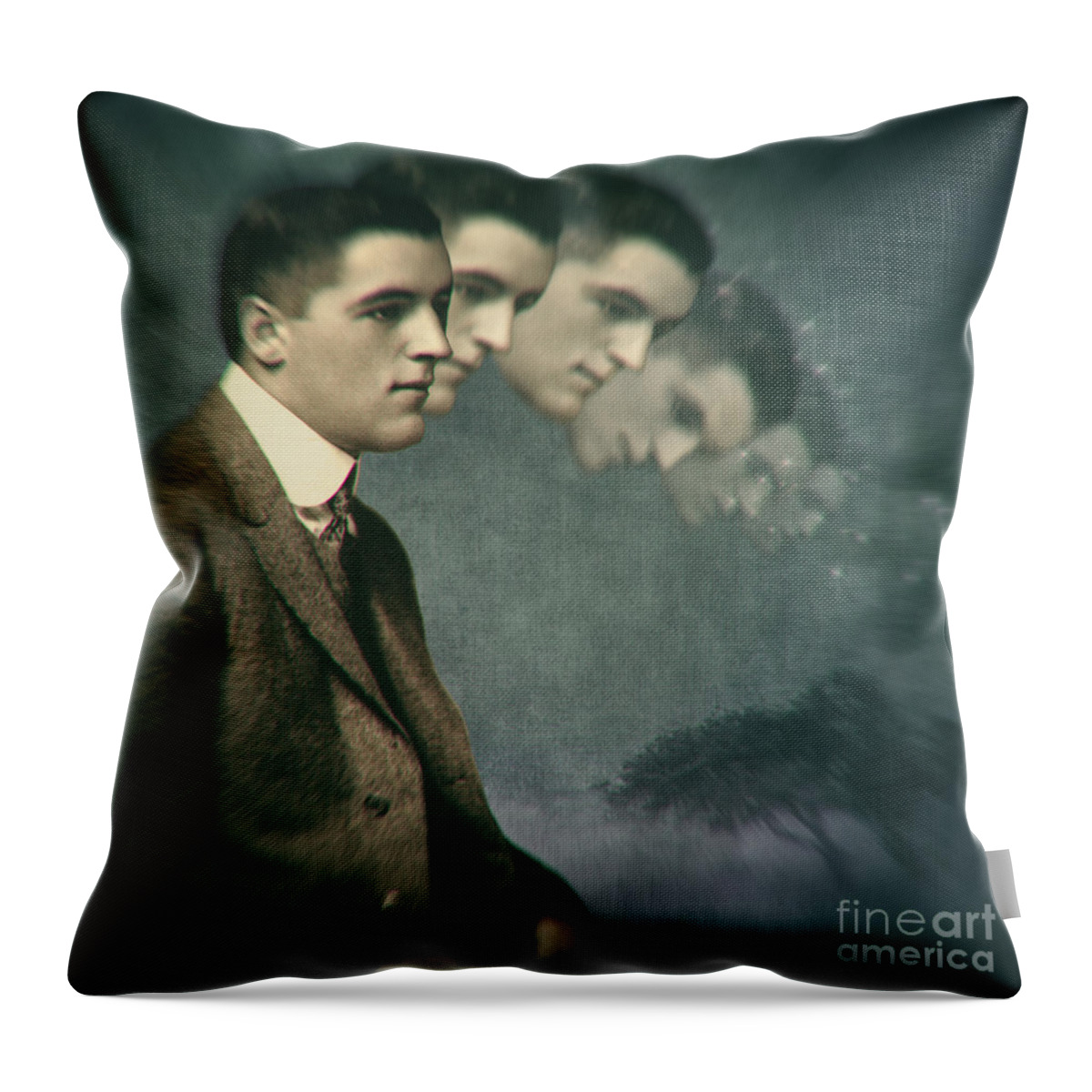 Surreal Throw Pillow featuring the photograph When thinking goes too far by Martine Roch