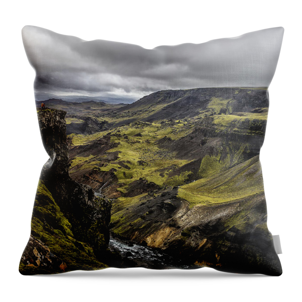 Acrylic Throw Pillow featuring the photograph Where I Stand by Jon Glaser