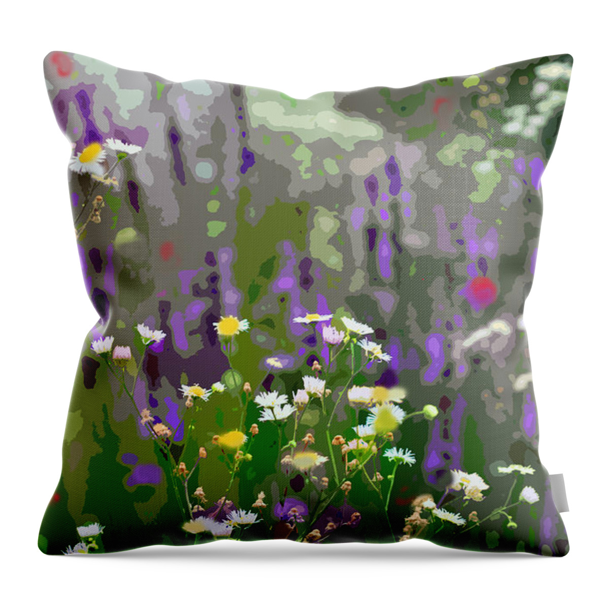 Wildflowers Throw Pillow featuring the photograph Wildflowers by Jackson Pearson
