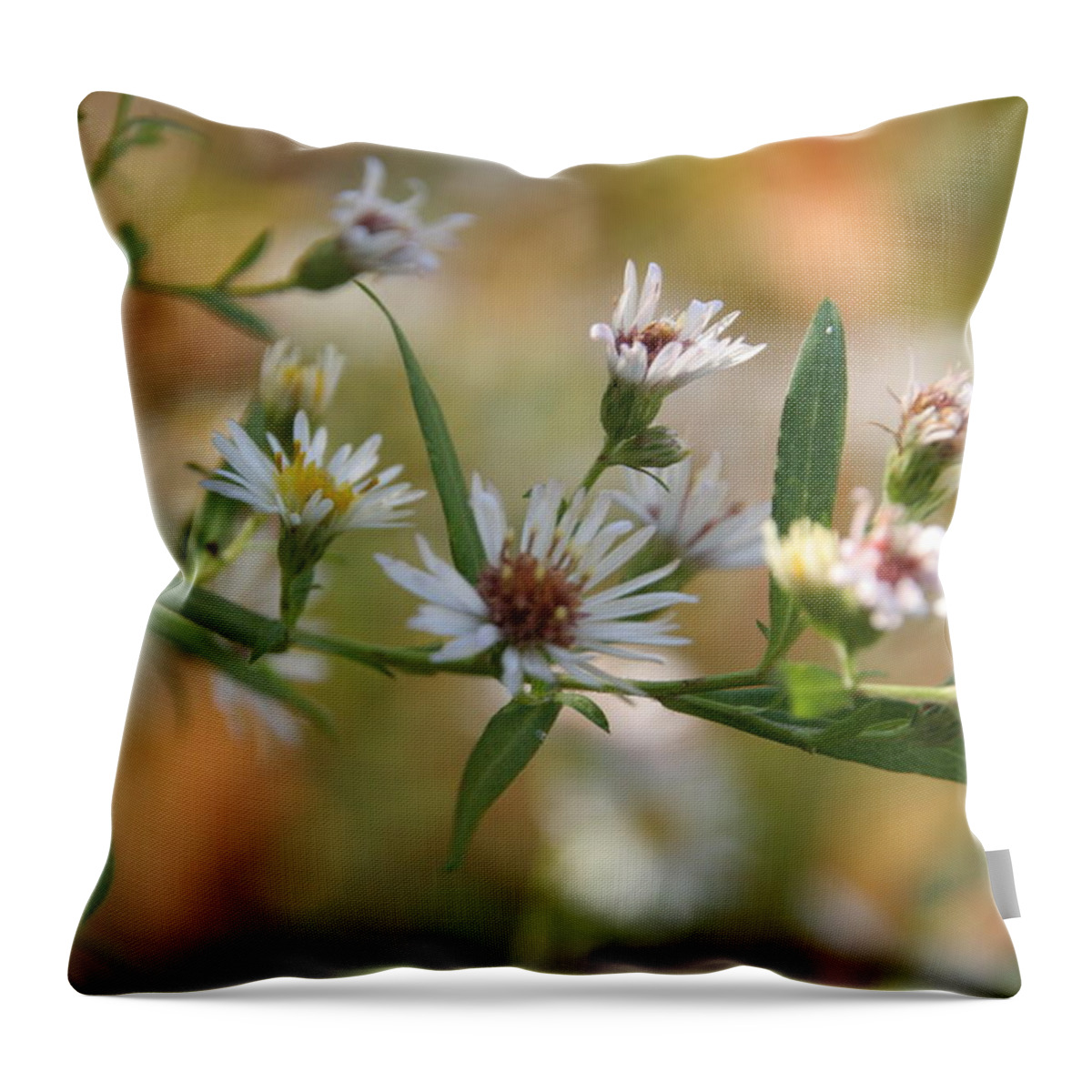 Wild Flower Throw Pillow featuring the photograph Wildflowers by Valerie Collins