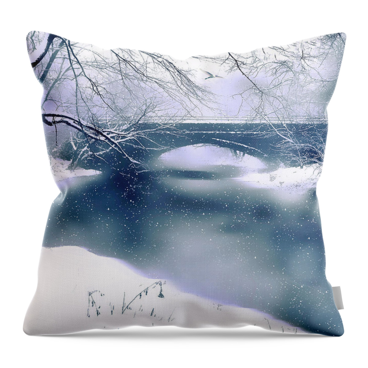 Winter Throw Pillow featuring the photograph Winter Haiku by Jessica Jenney