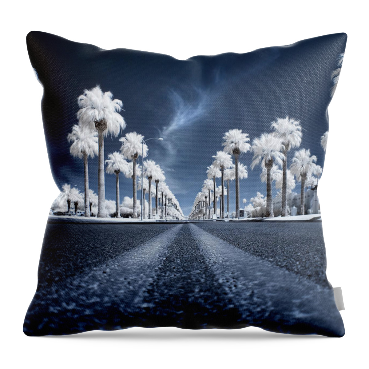 Infrared Throw Pillow featuring the photograph X by Sean Foster