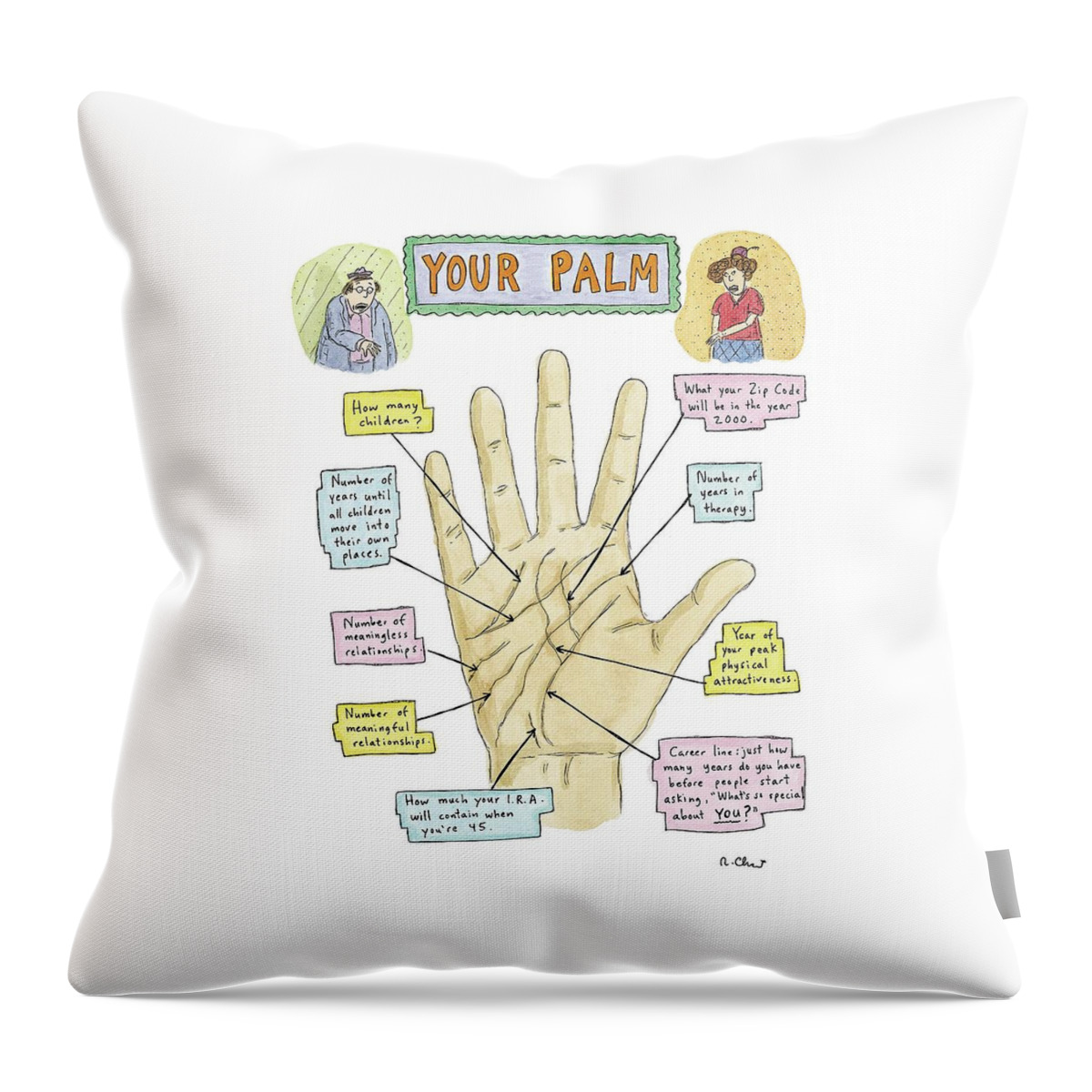 Your Palm Throw Pillow