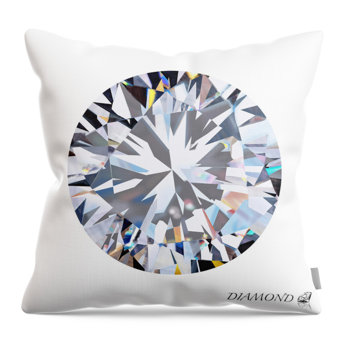 diamond throw pillow
