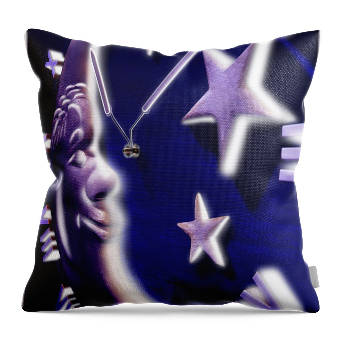 Moon Glow Throw Pillow featuring the photograph Moon Glow by Mike McGlothlen