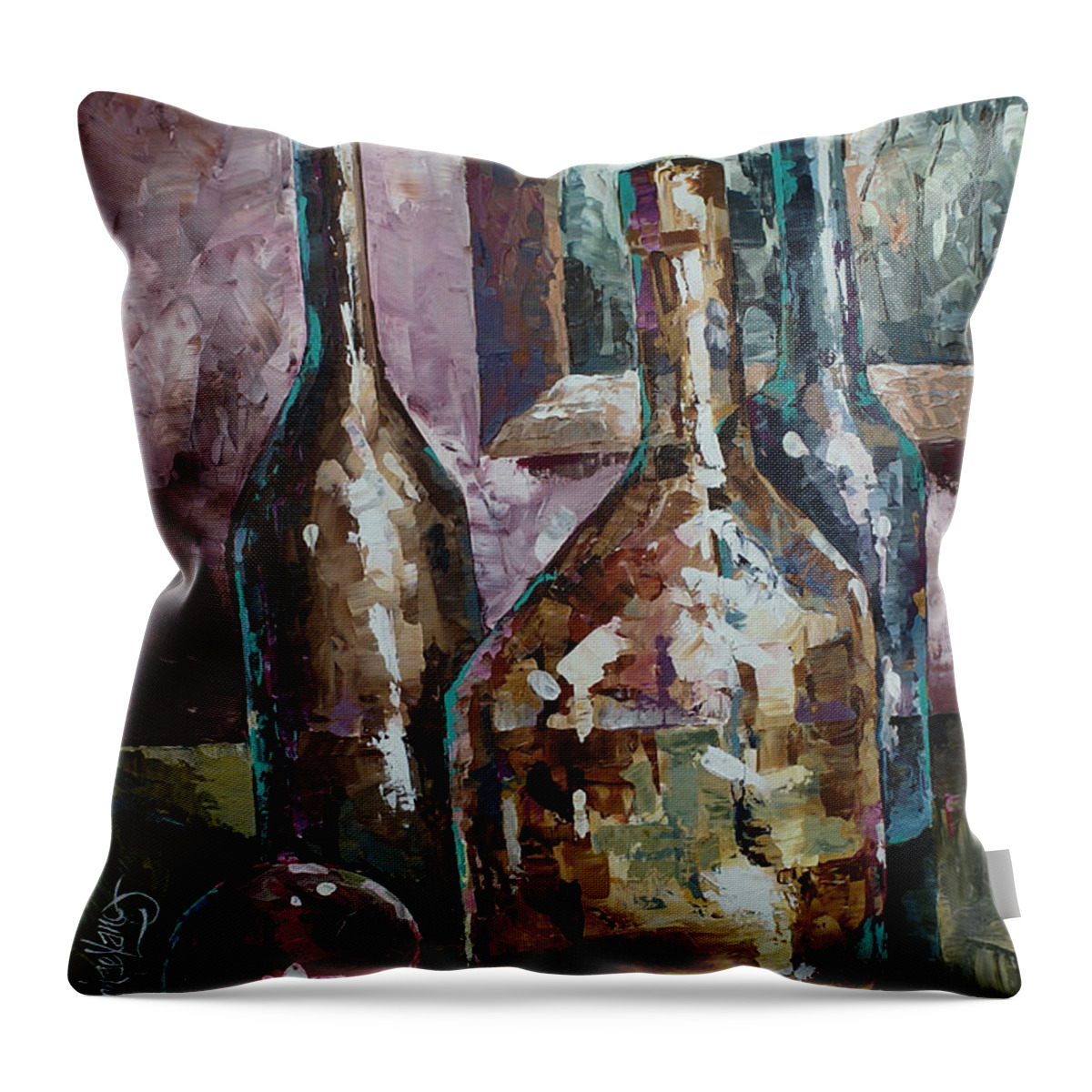Still Life Throw Pillow featuring the painting Still life by Michael Lang