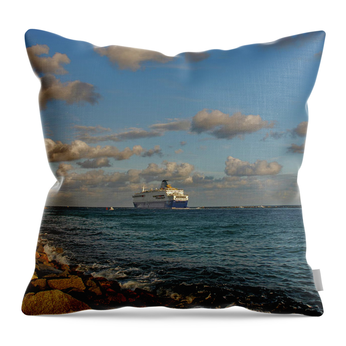 Bahamas Celebration Throw Pillow featuring the photograph 38- Bon Voyage by Joseph Keane