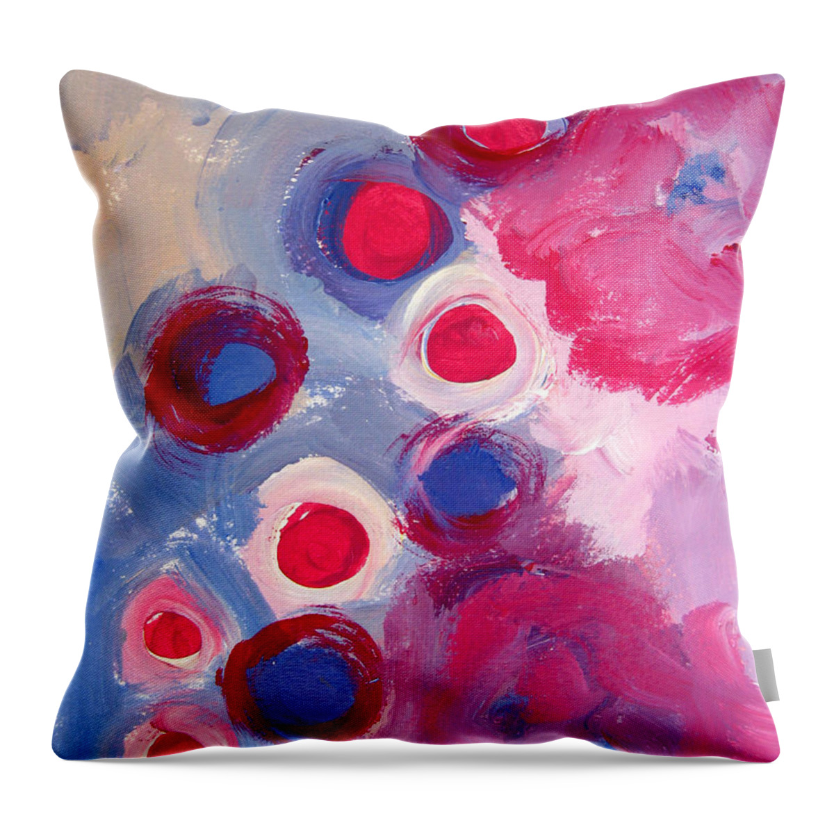 Abstract Art Throw Pillow featuring the painting Abstract VI by Patricia Awapara