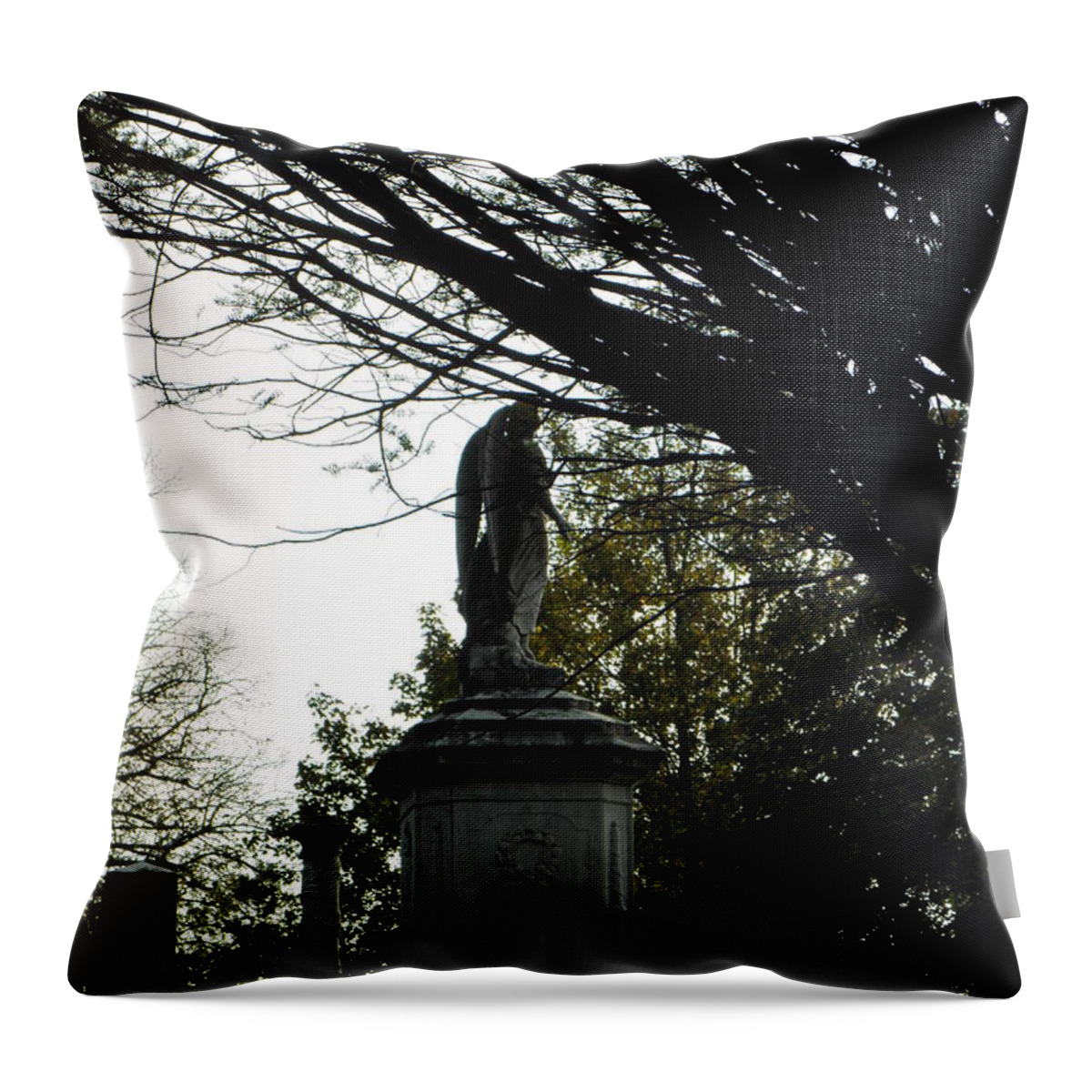 Angel Throw Pillow featuring the photograph An angel to watch over me by Kim Galluzzo Wozniak
