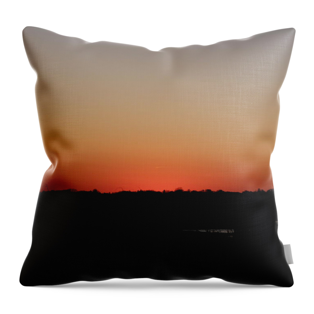 Autumn Throw Pillow featuring the photograph An Autumn Sunset by Kim Galluzzo Wozniak