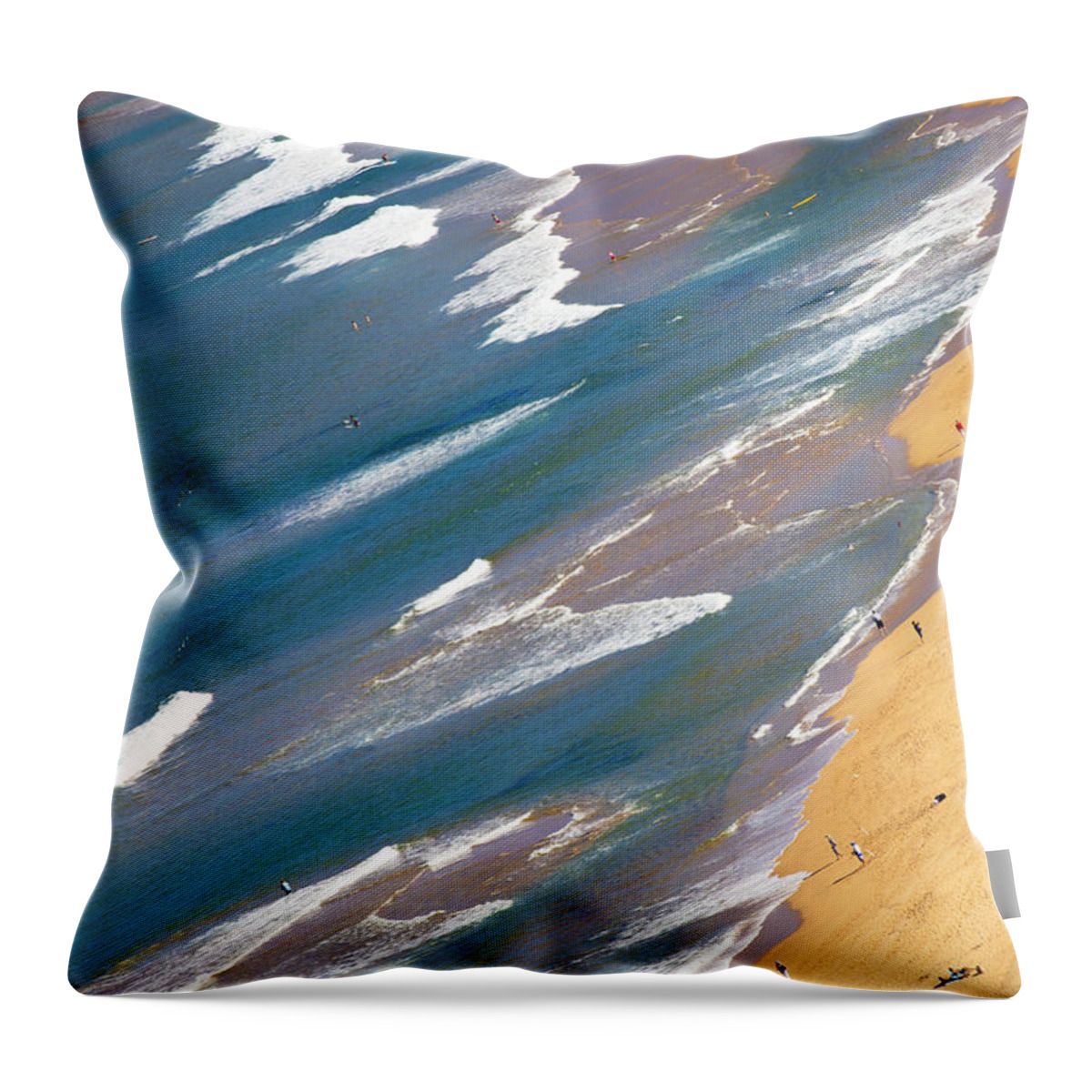 Palm Beach Throw Pillow featuring the photograph Autumn day at Palm Beach Sydney by Sheila Smart Fine Art Photography
