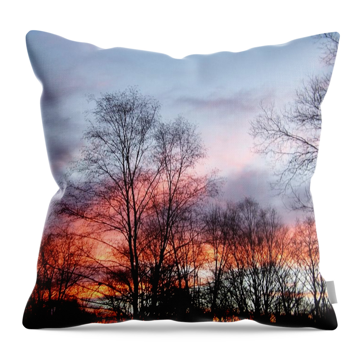 Sunset Throw Pillow featuring the photograph Colors Of Sunset by Kim Galluzzo Wozniak