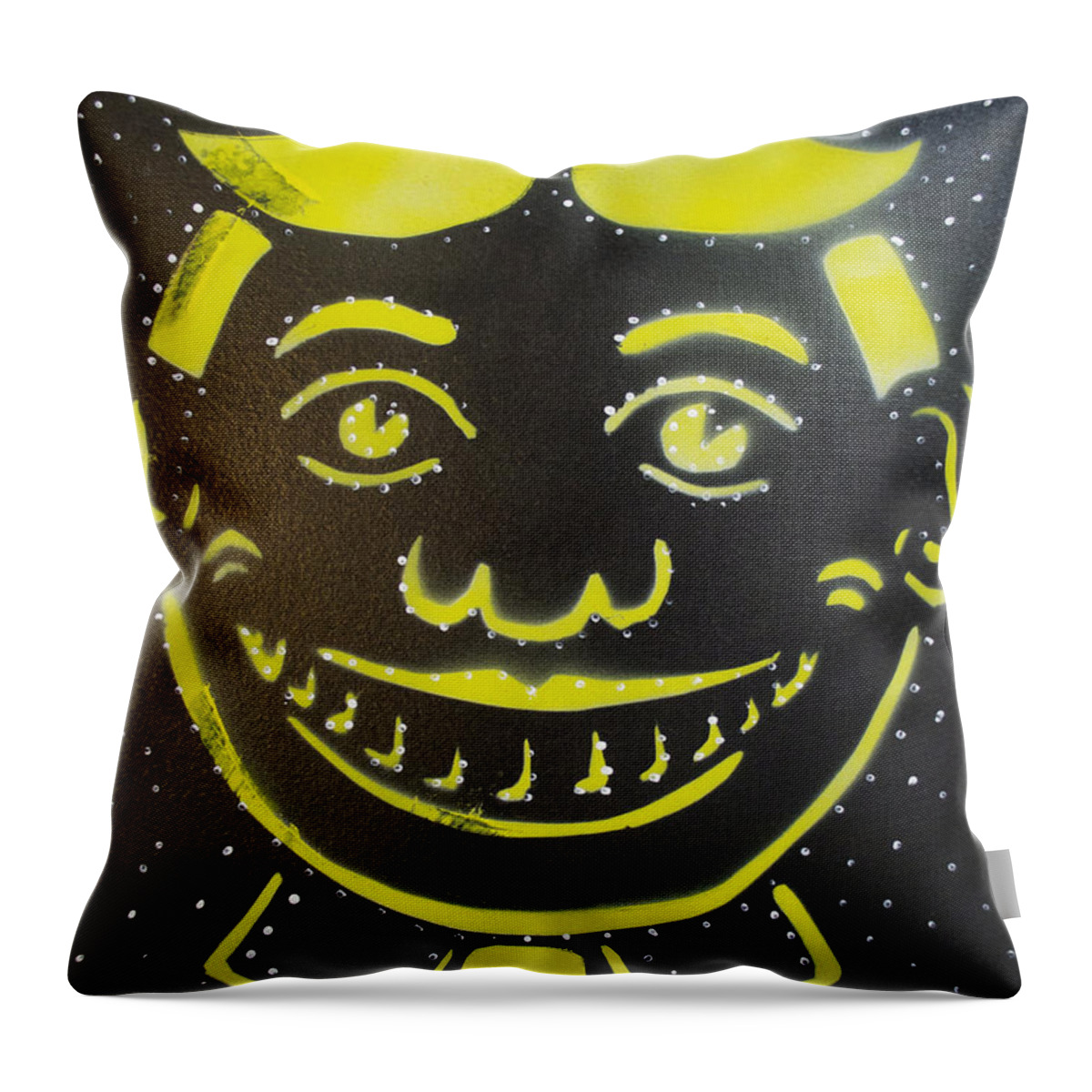Tillie Of Asbury Park Throw Pillow featuring the painting Constellation Tillie by Patricia Arroyo