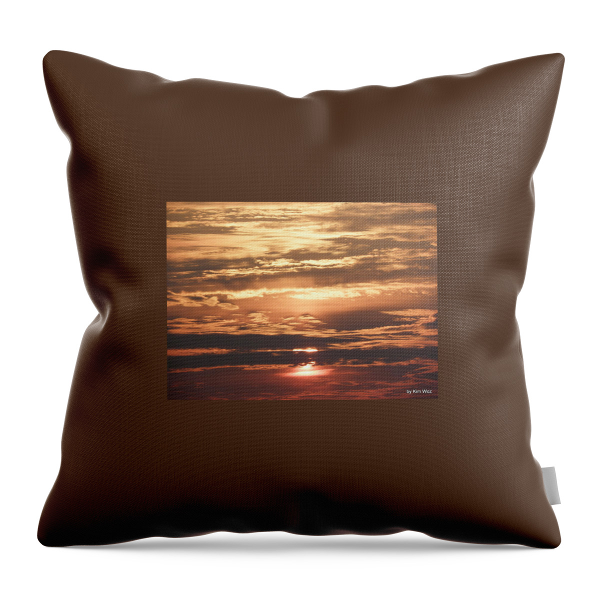 Sunrise Throw Pillow featuring the photograph Explosion Of Color by Kim Galluzzo Wozniak