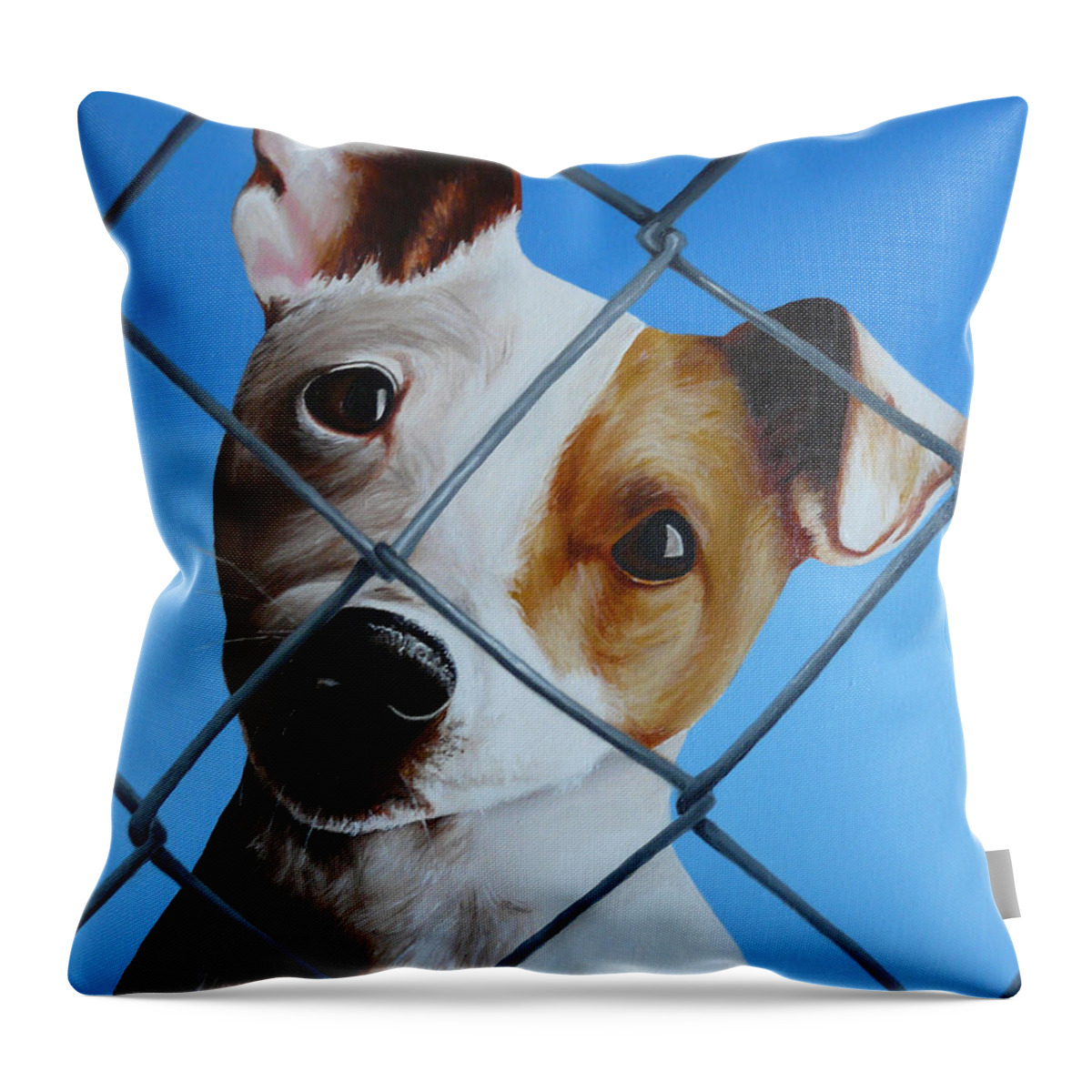 Pet Throw Pillow featuring the painting Help Release Me VI by Vic Ritchey