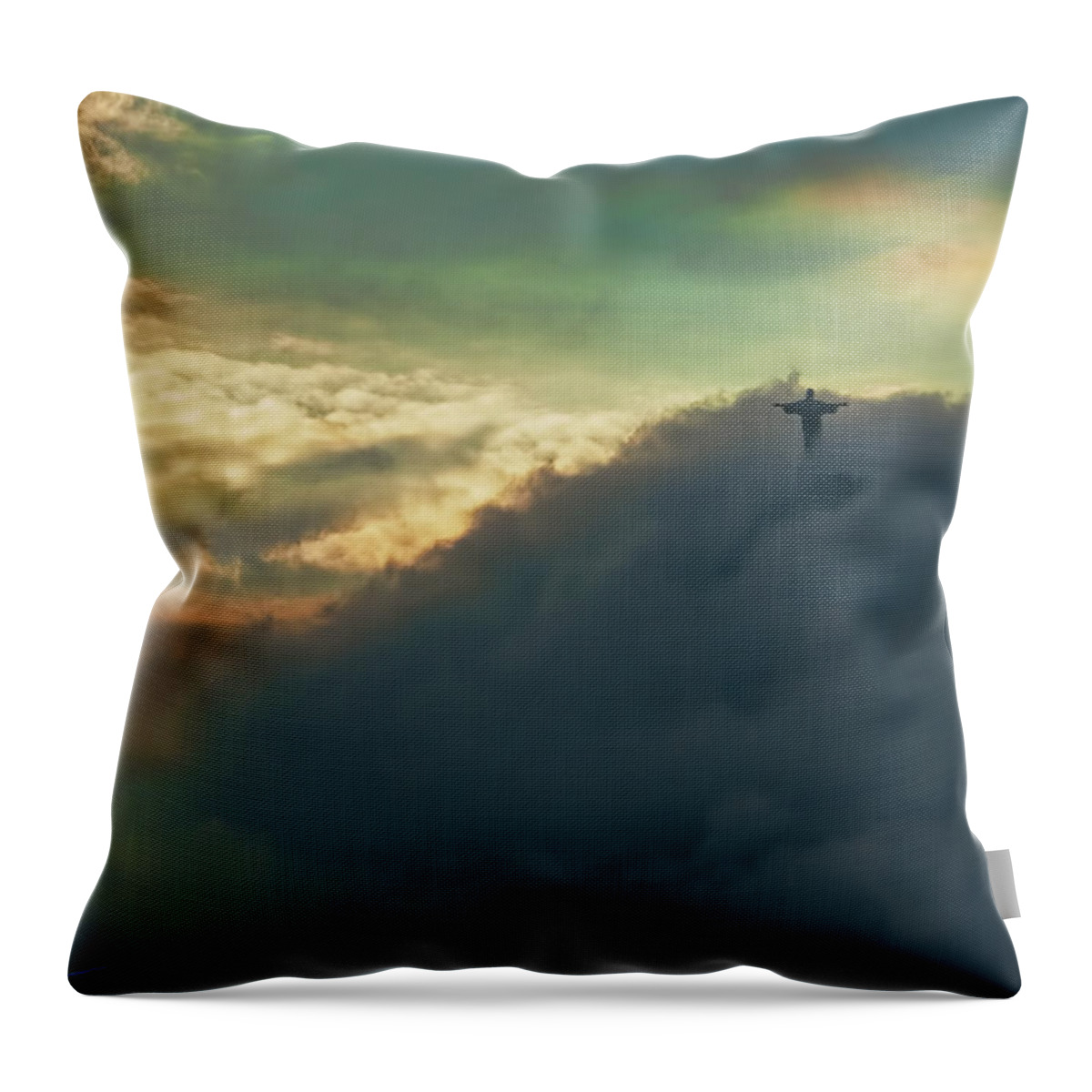 Clouds Throw Pillow featuring the photograph Illusion by S Paul Sahm