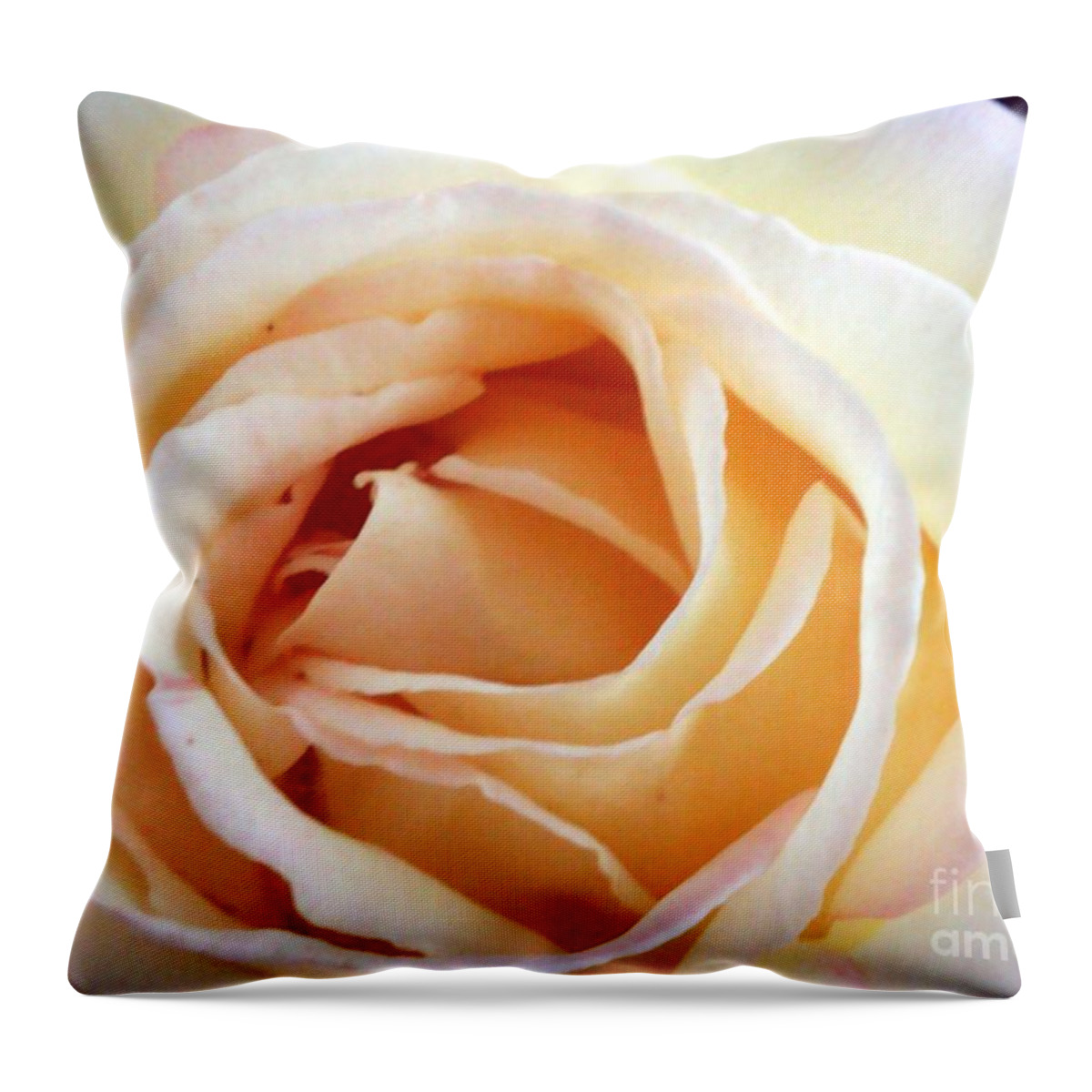 Roses Throw Pillow featuring the photograph Love unfurling by Vonda Lawson-Rosa