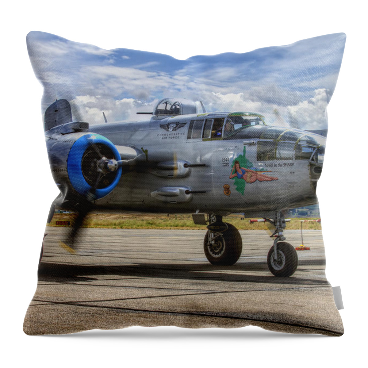 Hdr Throw Pillow featuring the photograph Maid in the Shade by Brad Granger