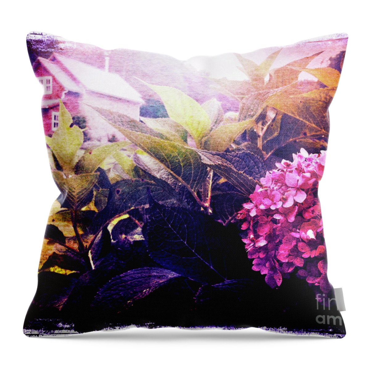 Garden Throw Pillow featuring the digital art Morning Glory by Kevyn Bashore
