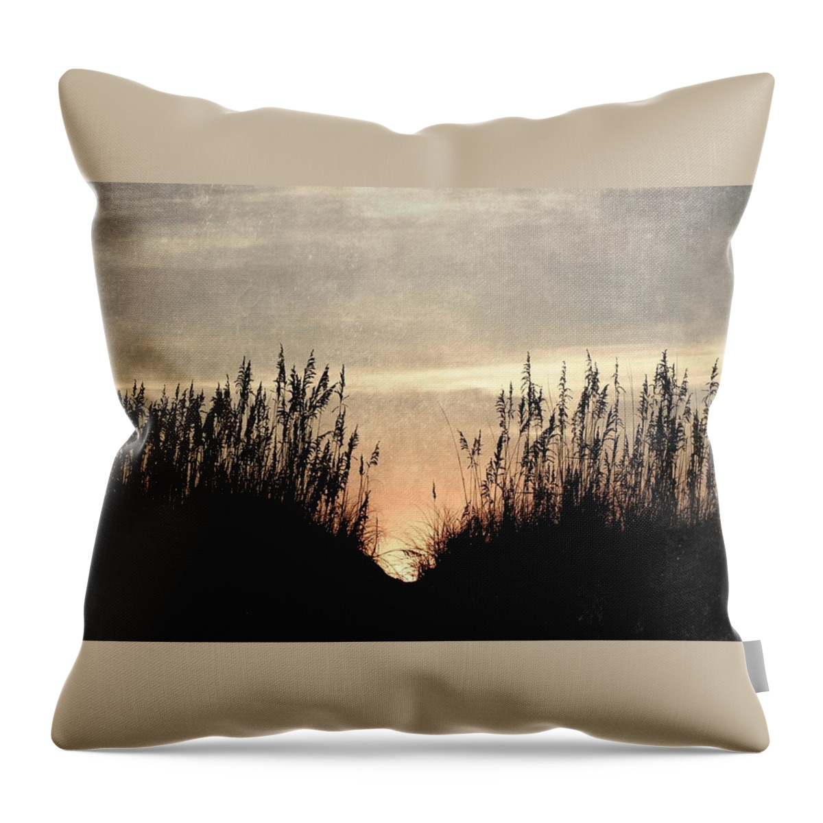 Dunes Throw Pillow featuring the photograph Rise Between The Dunes by Kim Galluzzo Wozniak