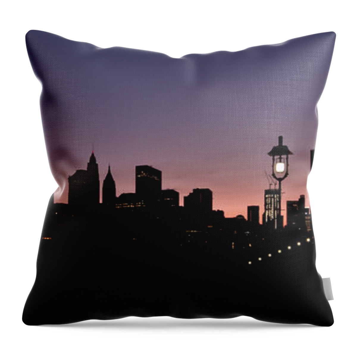 New York Throw Pillow featuring the photograph Slice Of The City by Evelina Kremsdorf