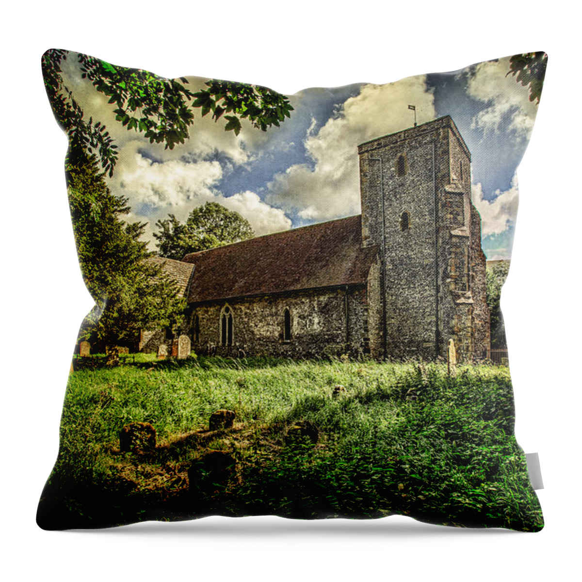 Church Throw Pillow featuring the photograph St Andrews Church by Chris Lord