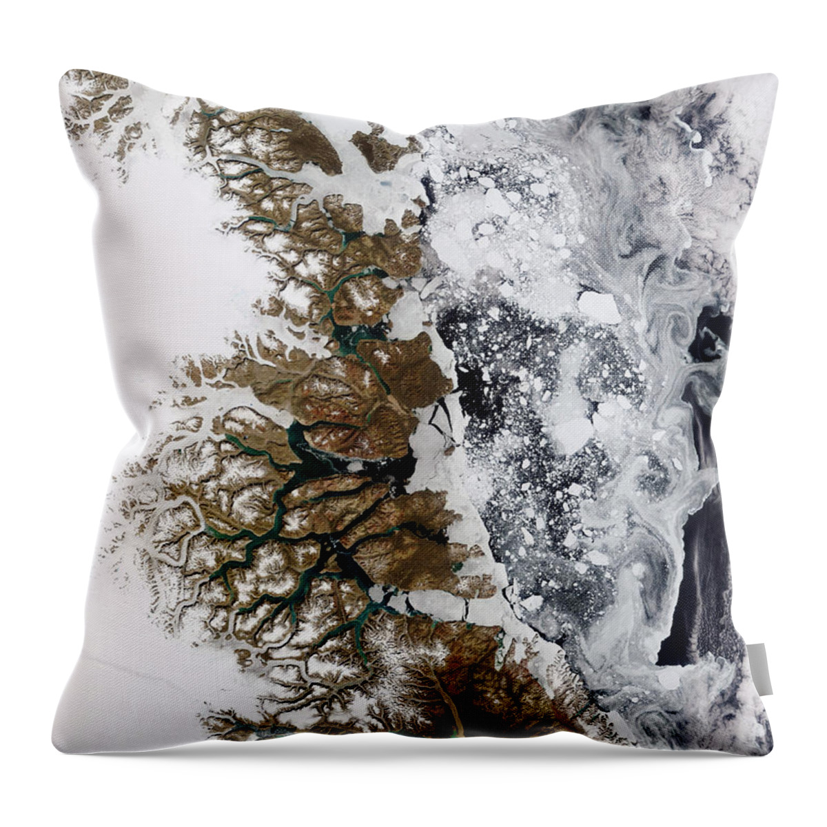 Greenland Throw Pillow featuring the photograph Summer Thaw, Greenland by Science Source