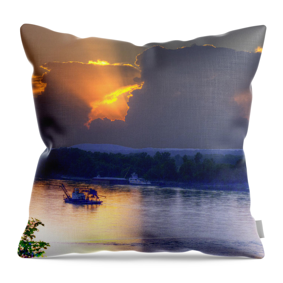 The Furnace Throw Pillow featuring the photograph The Furnace by William Fields