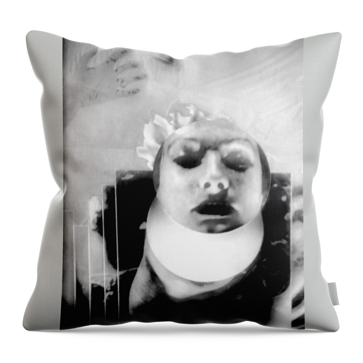 Person Throw Pillow featuring the mixed media Think of Things To Come by Rory Siegel