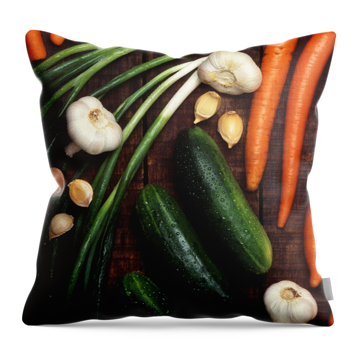 Vegetables Throw Pillow featuring the photograph Vegetables by Science Source