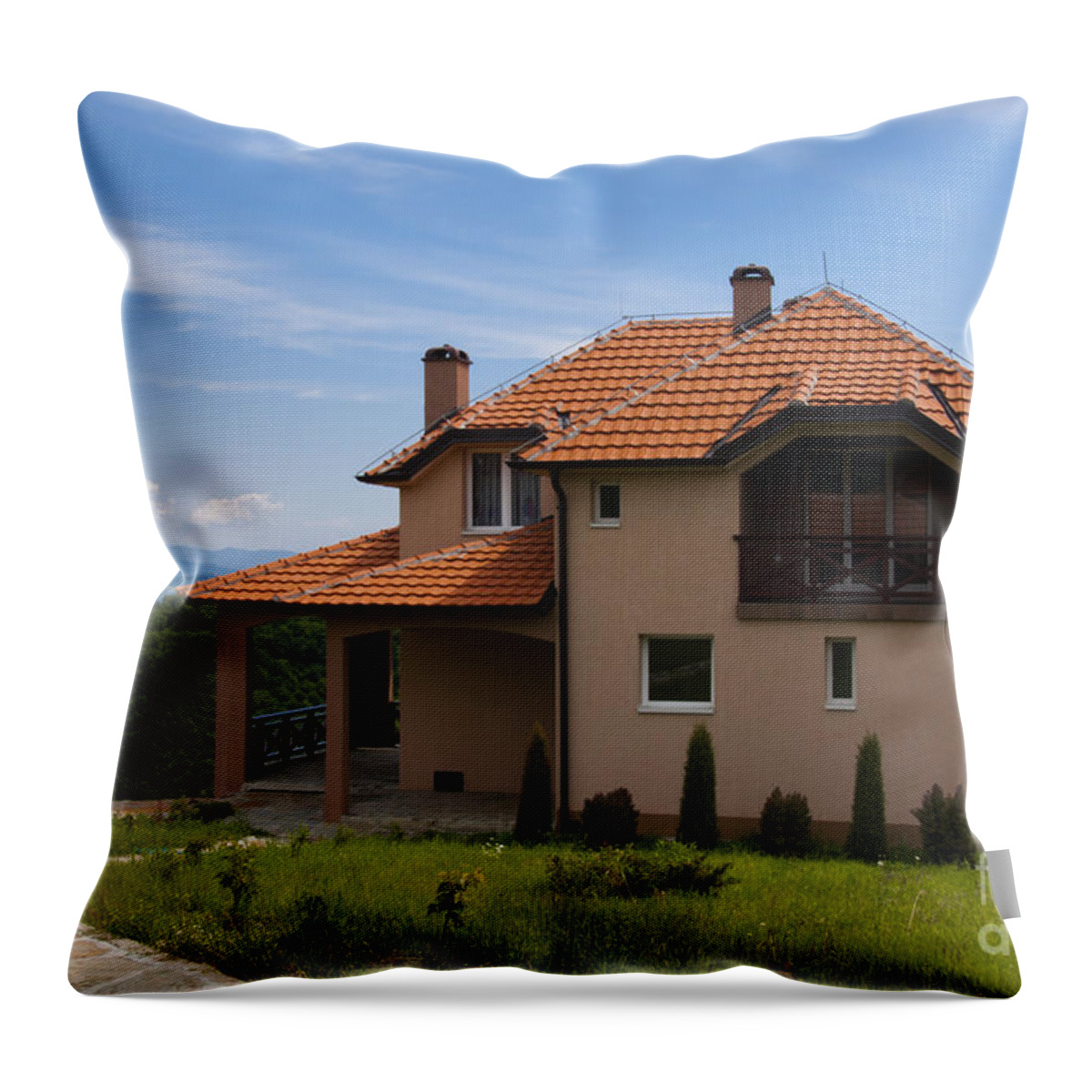 Home Throw Pillow featuring the photograph View from above by Dejan Jovanovic
