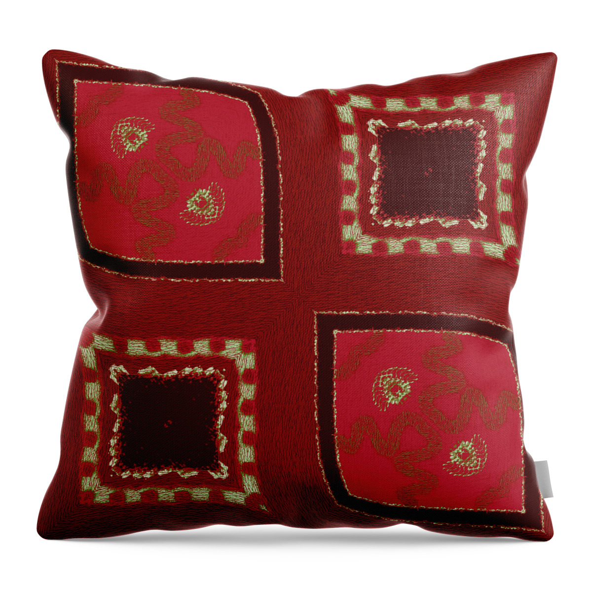 Altered Photo Throw Pillow featuring the digital art Windowpane by Bonnie Bruno