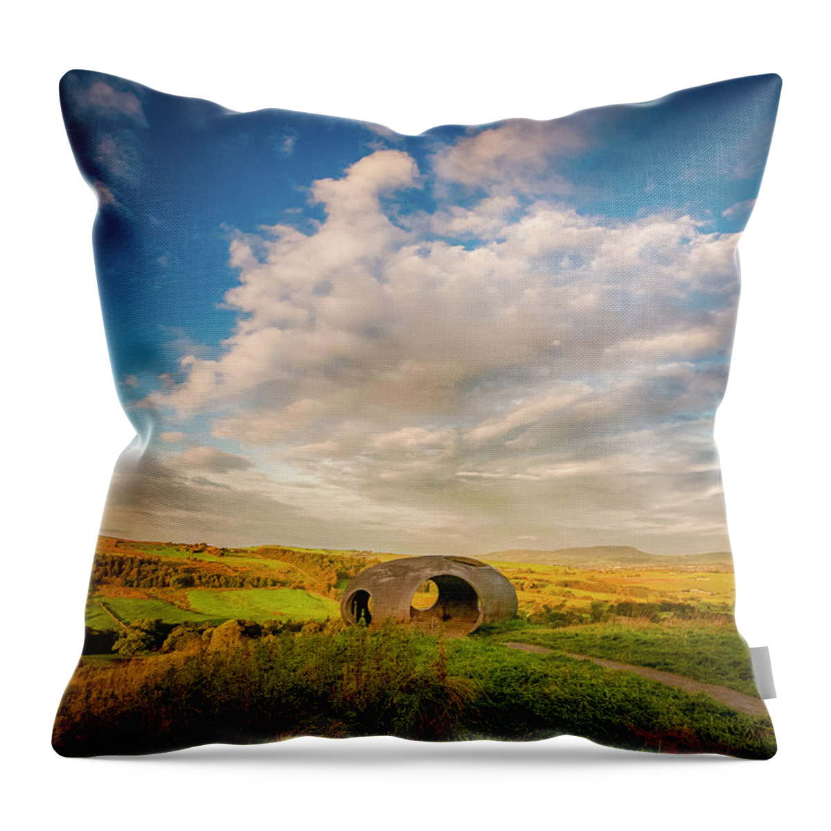 Atom Throw Pillow featuring the photograph Atom Panopticon, Wycoller, Colne, Lancashire, UK by Mariusz Talarek