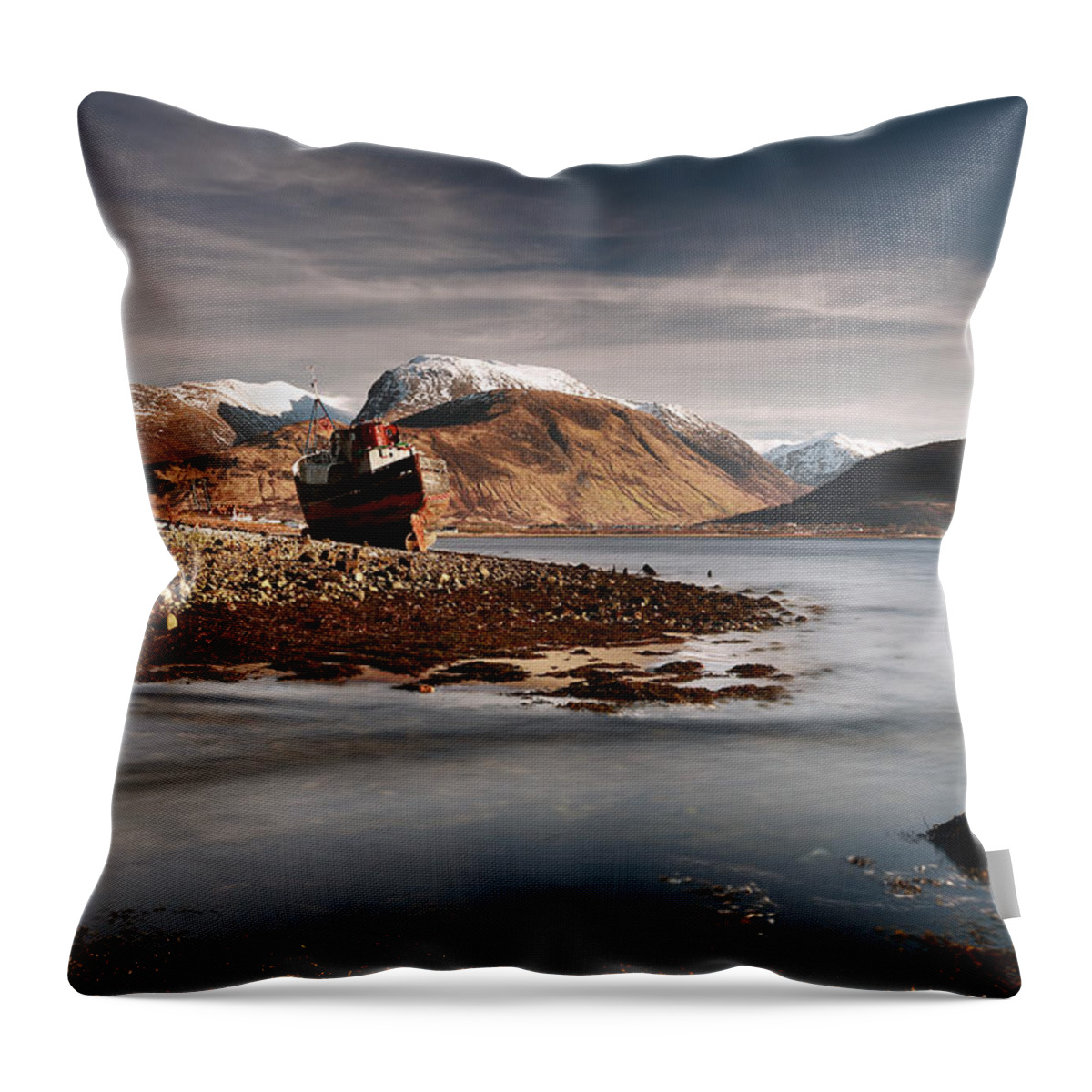 Loch Throw Pillow featuring the photograph Ben Nevis by Grant Glendinning