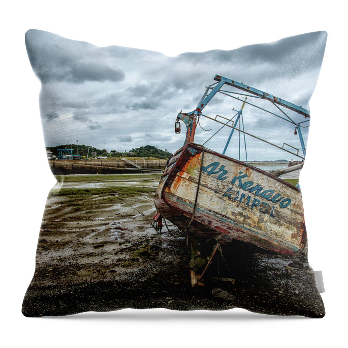 Boat Throw Pillow featuring the photograph Boats by the Sea by Nailia Schwarz