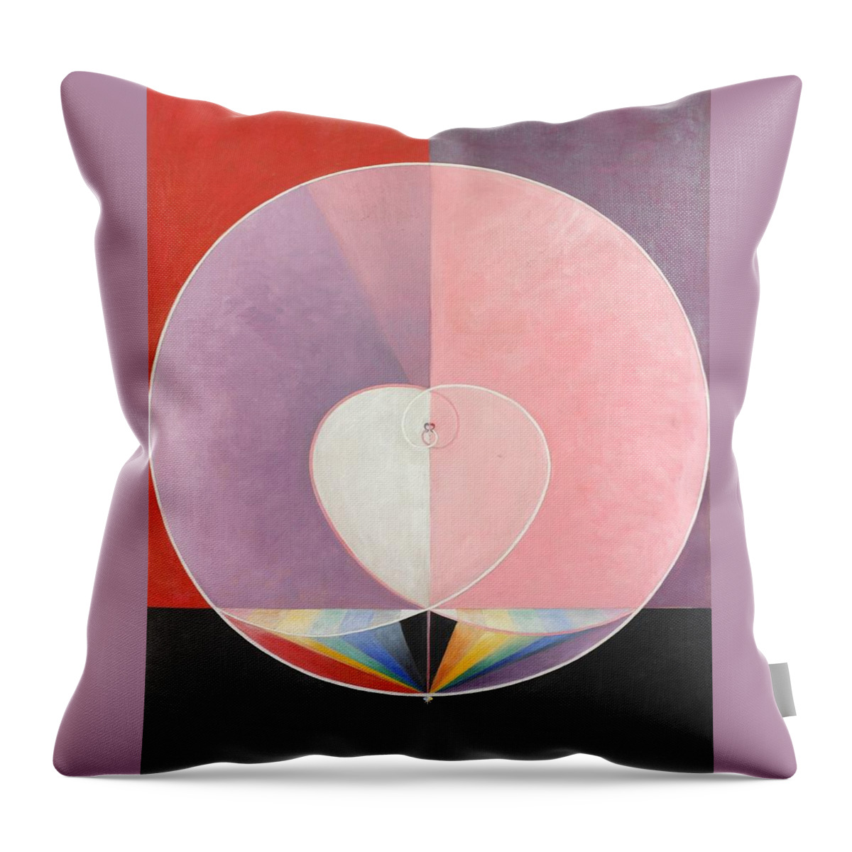 Doves No. 2 Throw Pillow featuring the painting Hilma af Klint by MotionAge Designs
