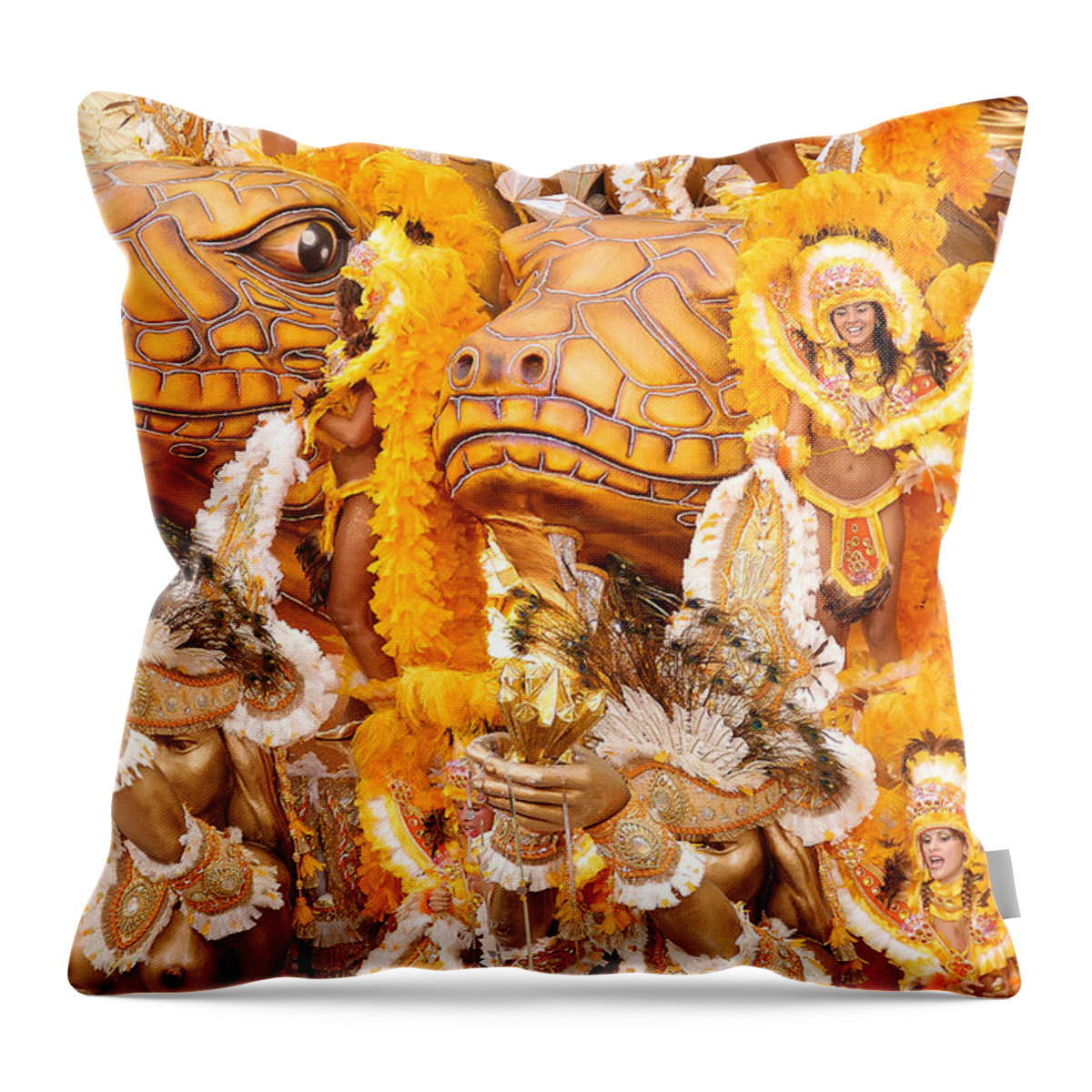 Brazil Throw Pillow featuring the photograph Lets Samba by Sebastian Musial