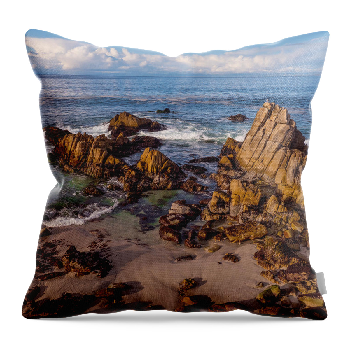 Lover's Point Throw Pillow featuring the photograph Lover's Point by Derek Dean