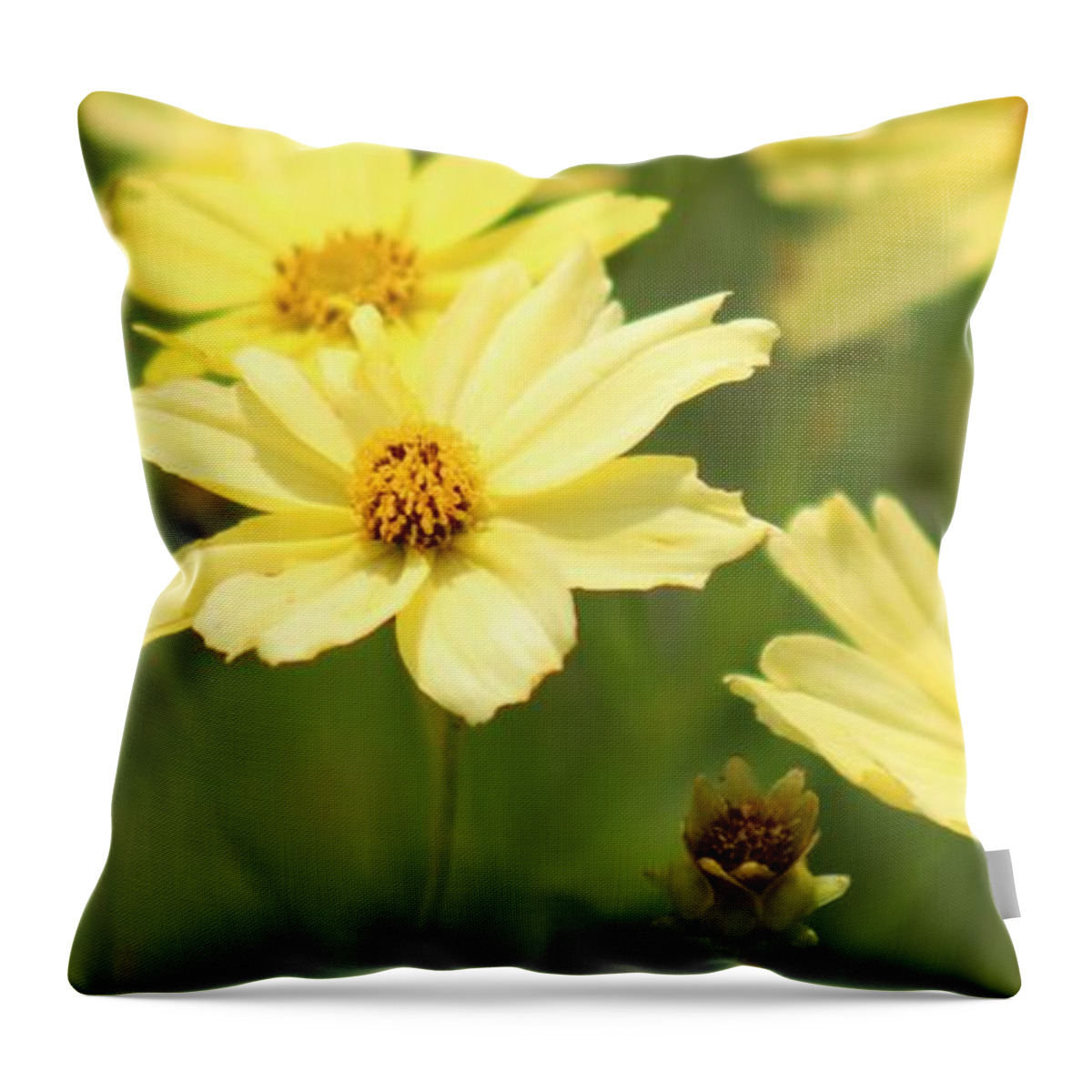 Yellow Throw Pillow featuring the photograph Nature's Beauty 67 by Deena Withycombe