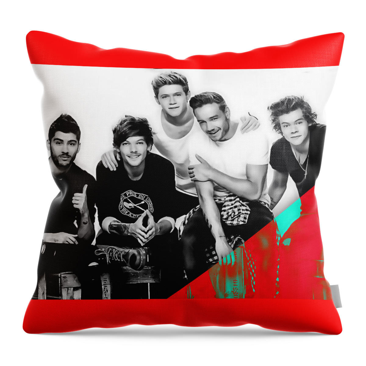 One Direction Collection #1 Throw Pillow by Marvin Blaine - Fine