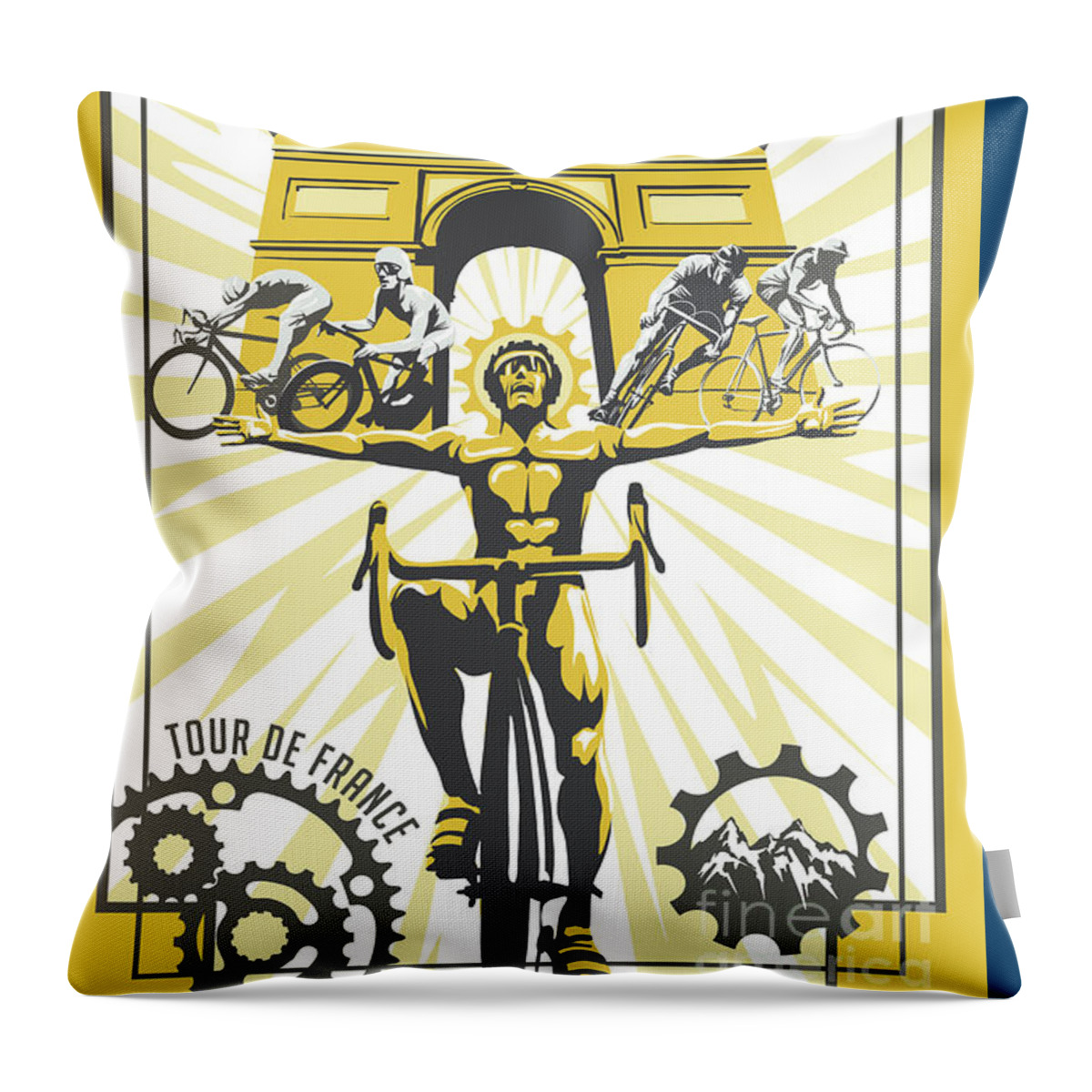 Scuba Diving Throw Pillow featuring the painting Print by Sassan Filsoof