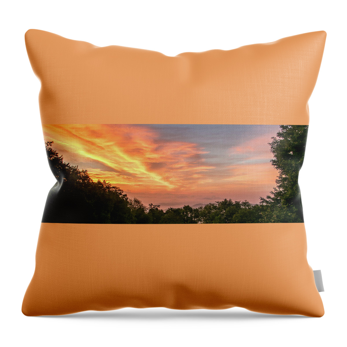 Sunrise Throw Pillow featuring the photograph Sunrise July 22 2015 by D K Wall