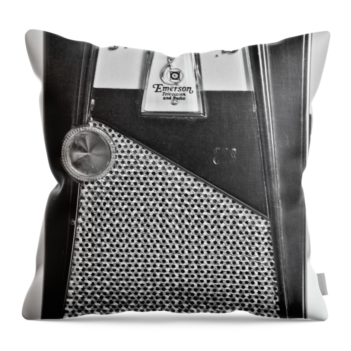 Transistor Throw Pillow featuring the photograph Transistor Radio Blown Up by Matthew Bamberg