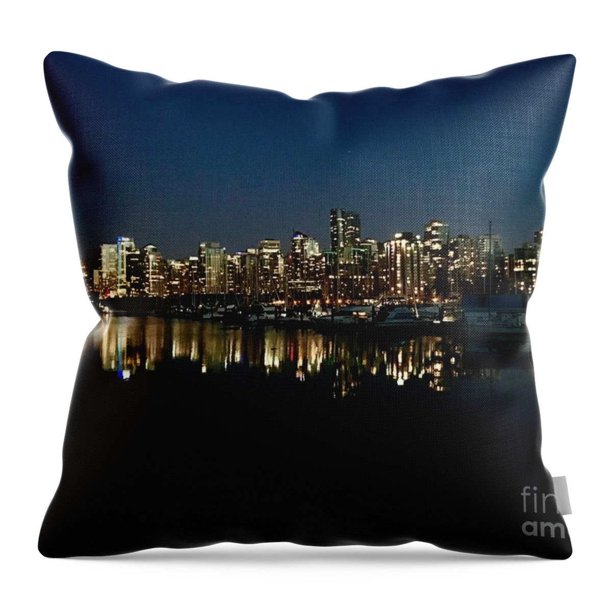 Canada Throw Pillow featuring the photograph Vancouver by Dennis Richardson