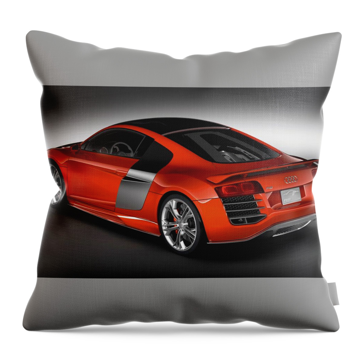 Audi Throw Pillow featuring the digital art Audi by Super Lovely