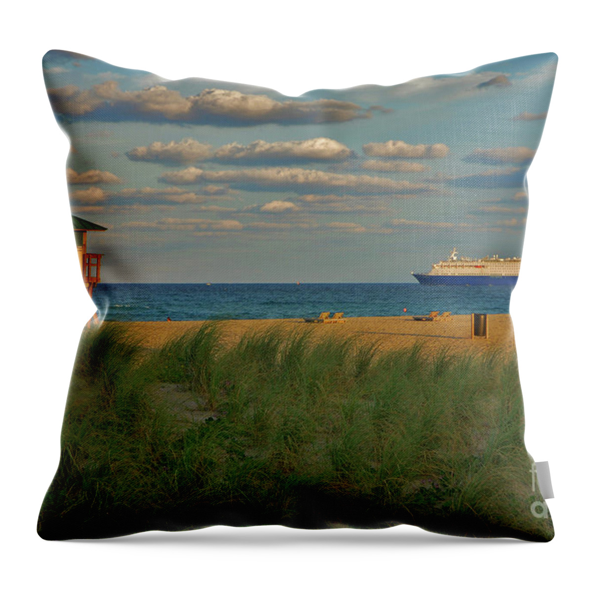 Bahamas Celebration Throw Pillow featuring the photograph 13- Cruising In Paradise by Joseph Keane