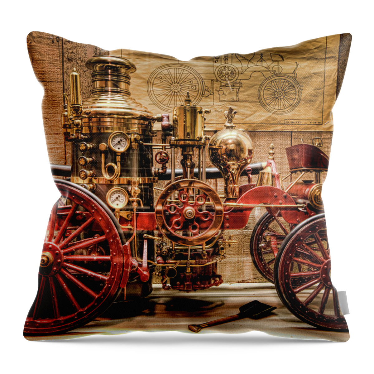 Hdr Throw Pillow featuring the photograph 1870 LaFrance by Brad Granger