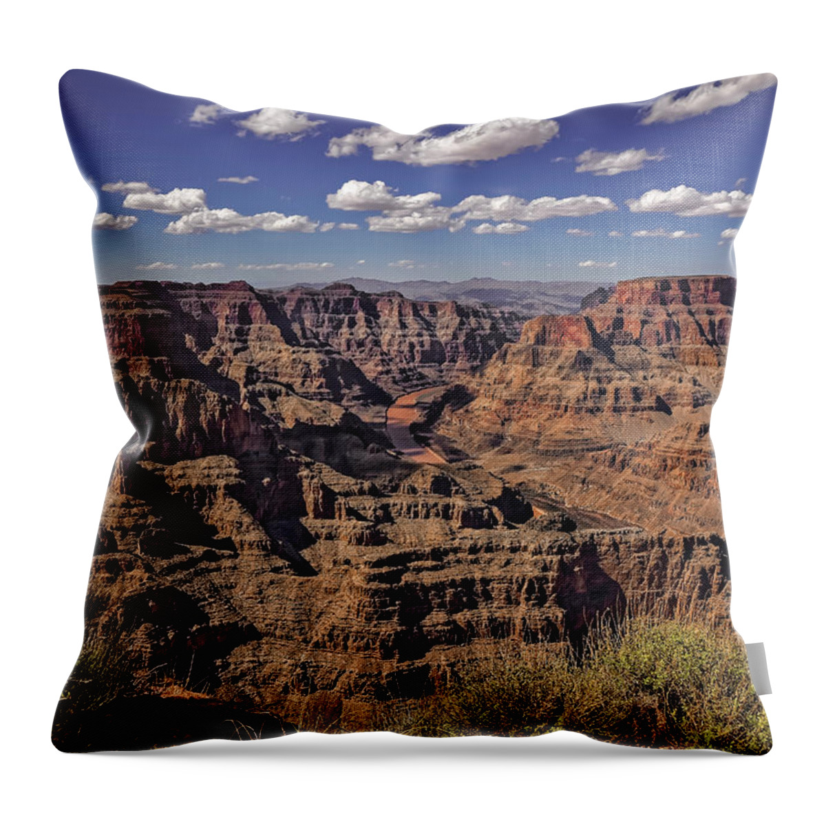 Adventure Throw Pillow featuring the photograph Grand Canyon by Peter Lakomy