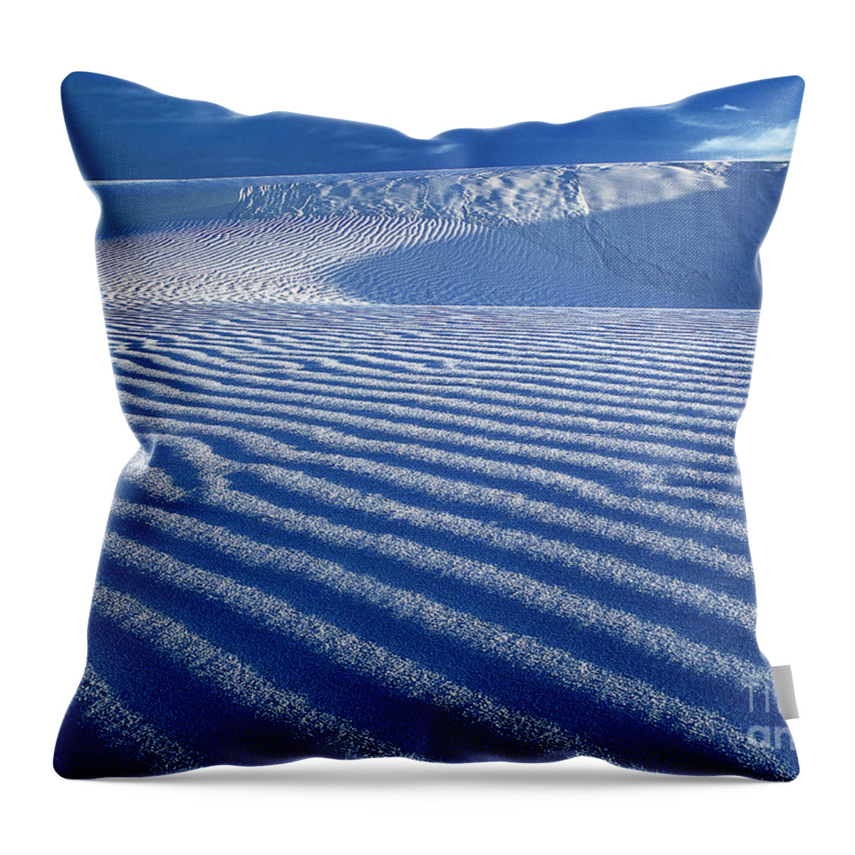 Dave Welling Throw Pillow featuring the photograph Gypsum Dunes White Sands National Monument New Mexico by Dave Welling